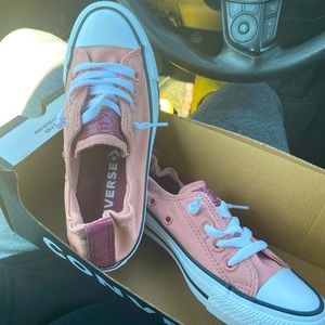 Converse Allstat Pink With Purple Back Loop